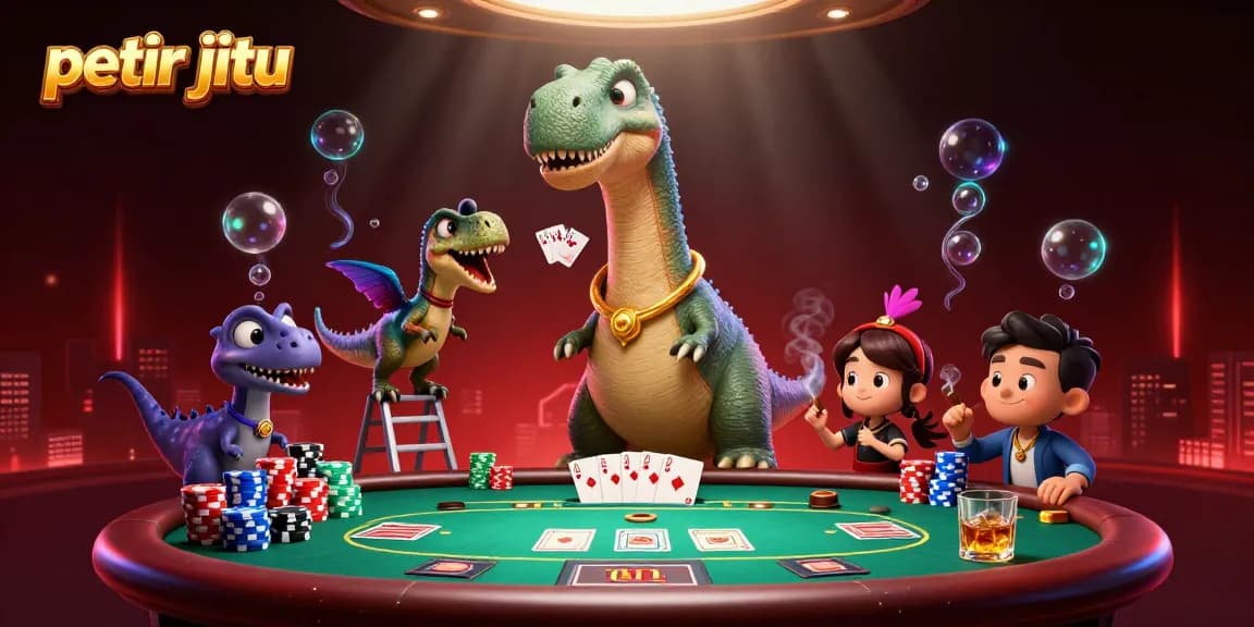 Petir jitu memberikan pengalaman bermain game unik dengan dinosaurus dan elemen poker yang seru.