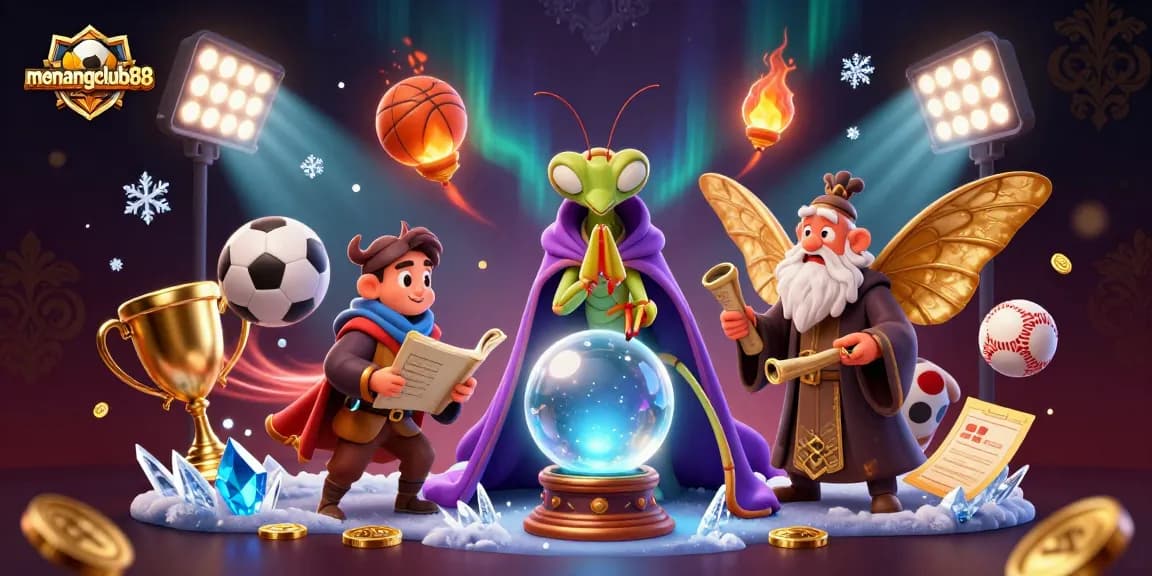 Engage in thrilling sports betting with menangclub88 featuring dynamic characters and sports elements.