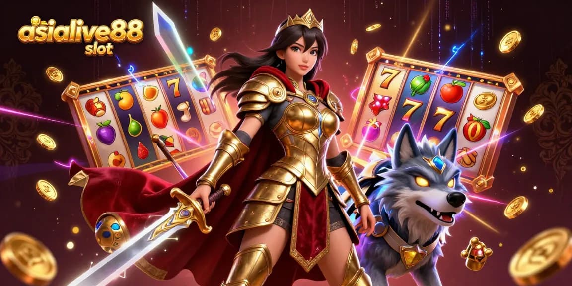 Experience the excitement of asialive88 slot with vibrant characters and animated slot elements in action.