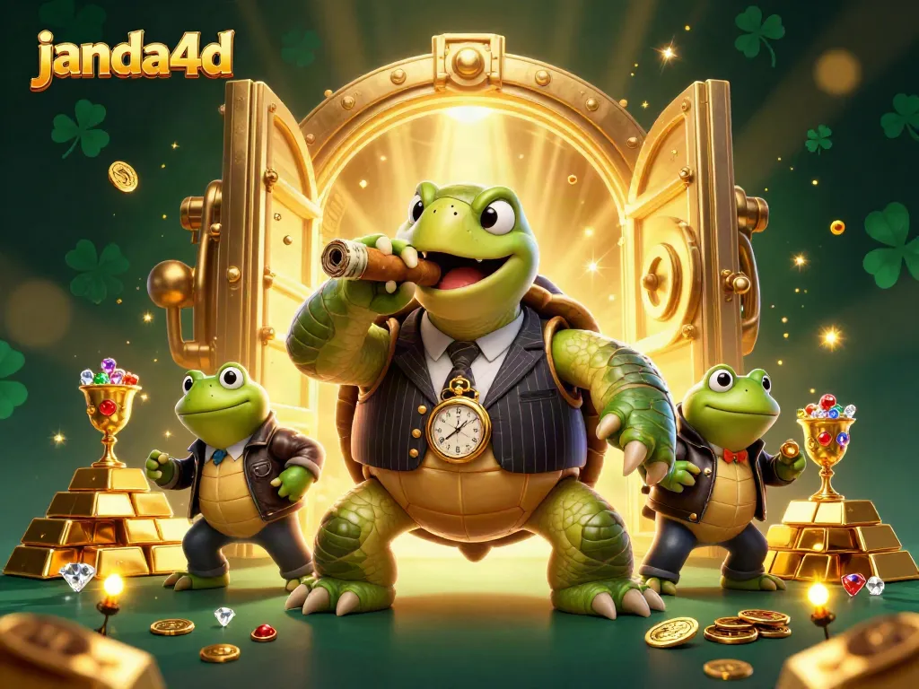 JANDA4D menyediakan platform slot online dengan akses cepat dan permainan seru, dijelaskan melalui ilustrasi 3D yang menarik.