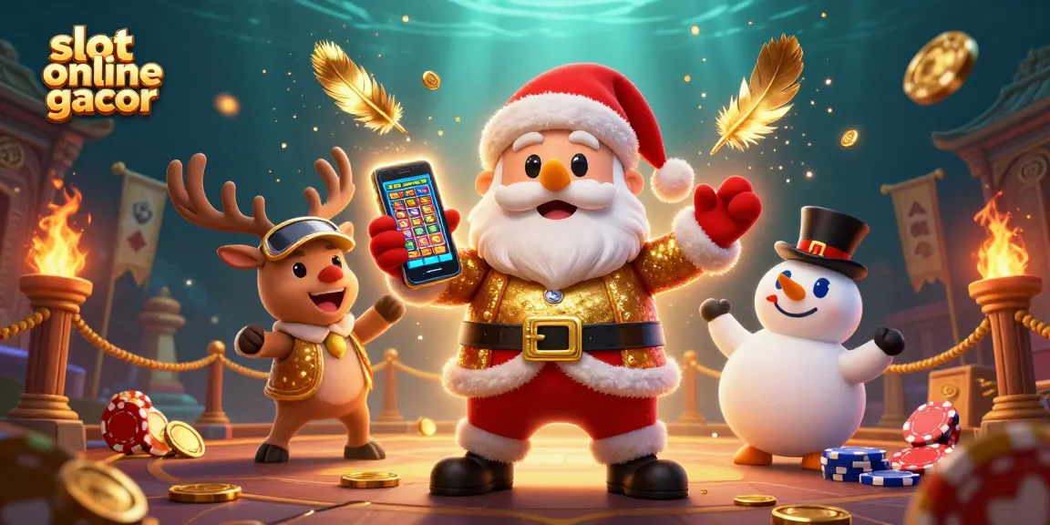 Mencoba slot online gacor dengan Santa dan teman-temannya di kasino 3D yang meriah.