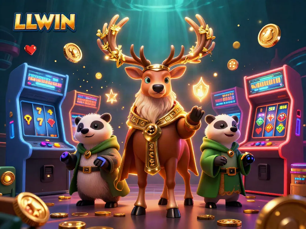 Experience thrills with LLWIN's immersive casino world featuring vibrant characters and game elements.