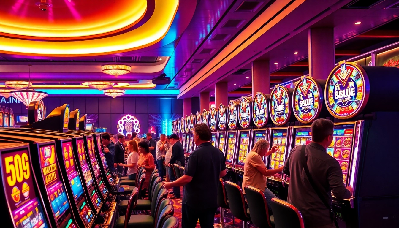 Experience the thrill of slot gacor hari ini with vibrant casino games and excited players.