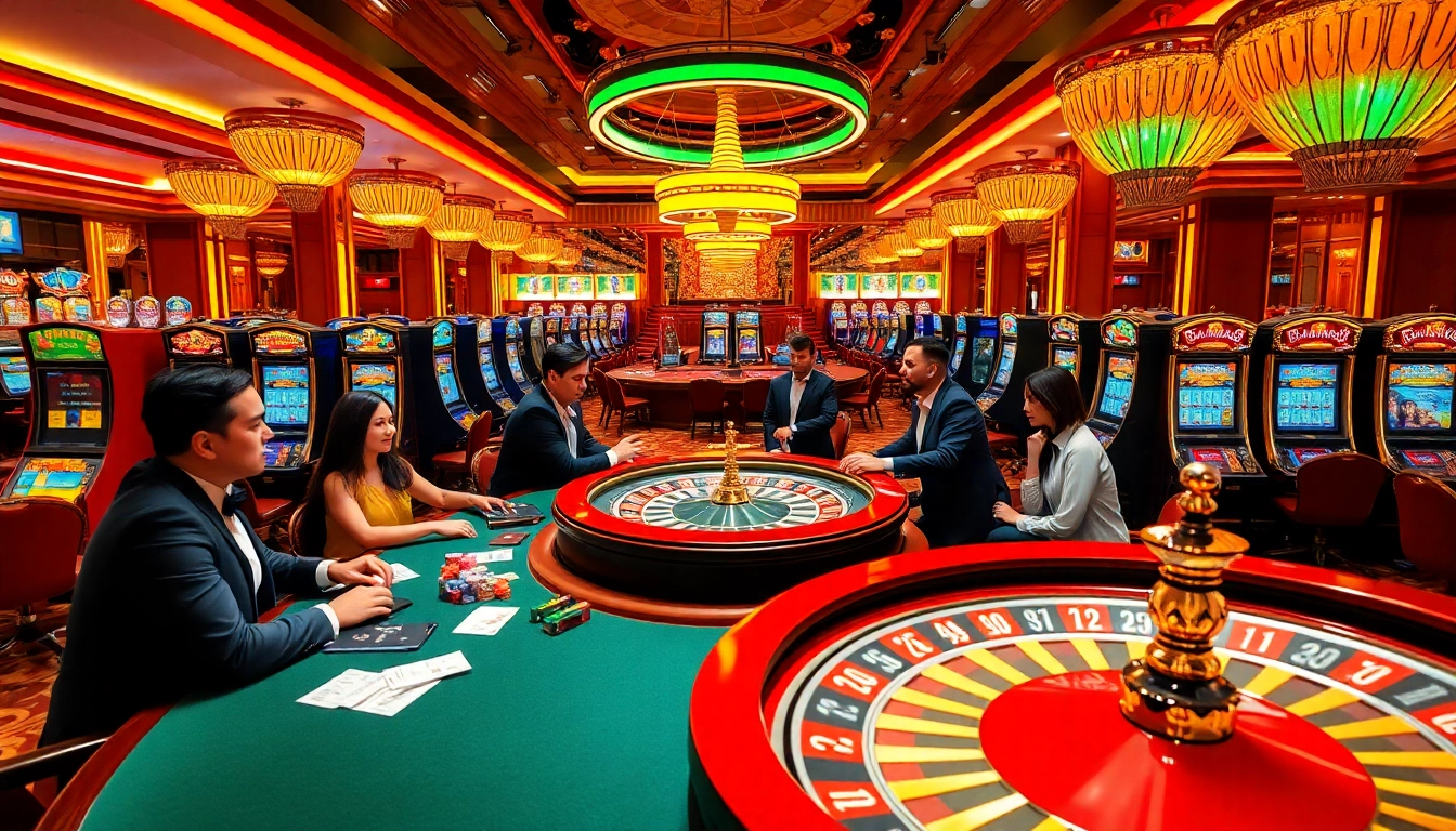 Engaging players enjoying Togel China in a luxurious casino atmosphere full of excitement.