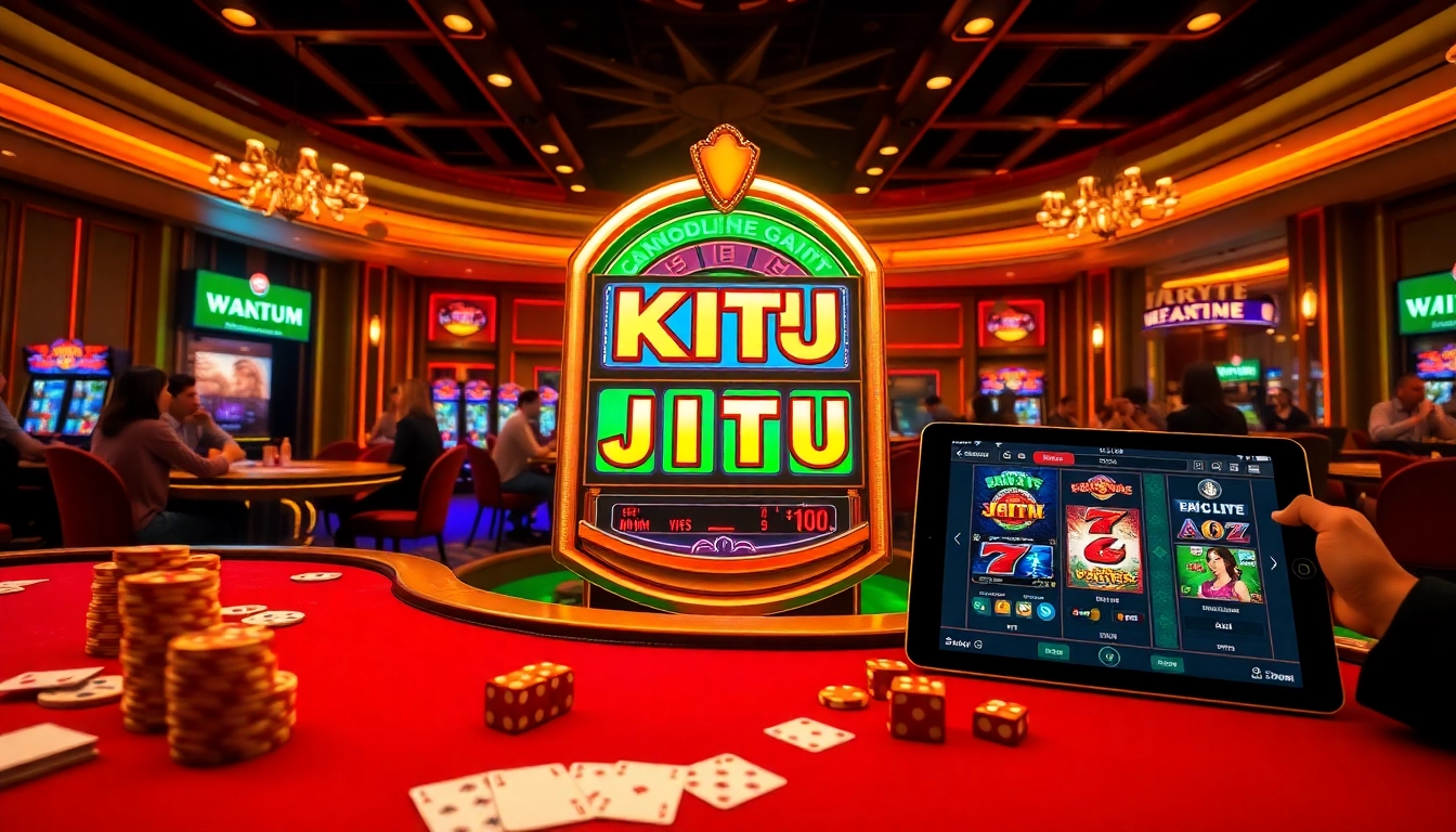 Experience winning thrills at KTP JITU with a vibrant slot machine and engaging casino atmosphere.