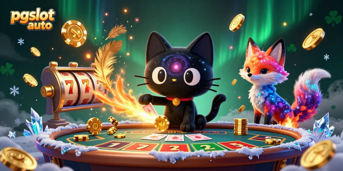 Engage in thrilling gameplay with pgslot auto at a cosmic casino around the black hole cat.