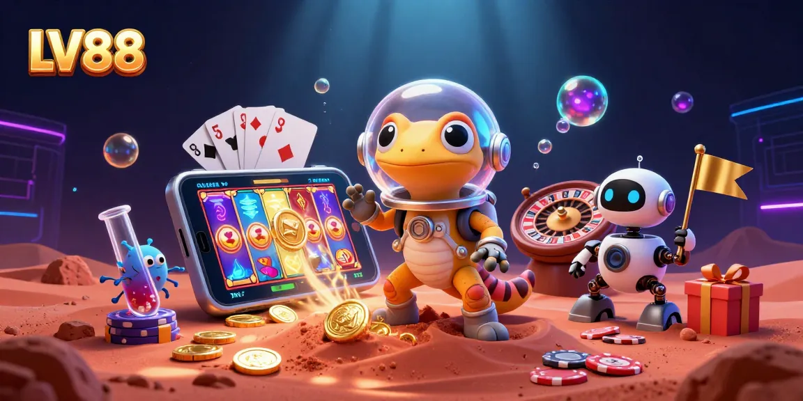 Engage in exciting LV88 gaming adventures with a dazzling casino discovery on Mars!