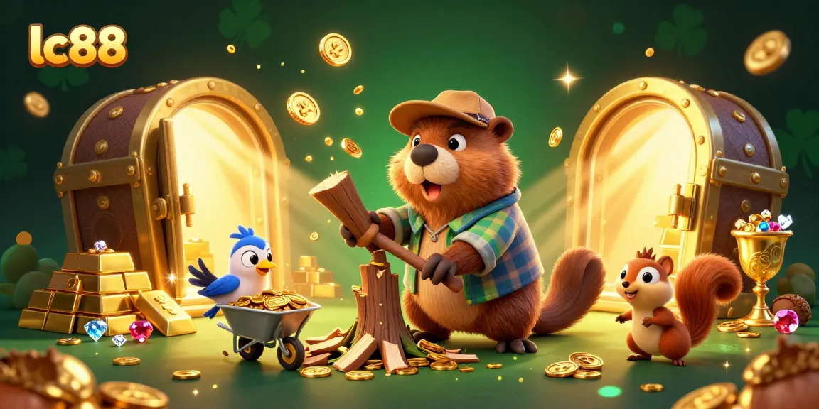 Engage with exciting lc88 gameplay featuring whimsical characters and treasure in a vibrant casino scene.