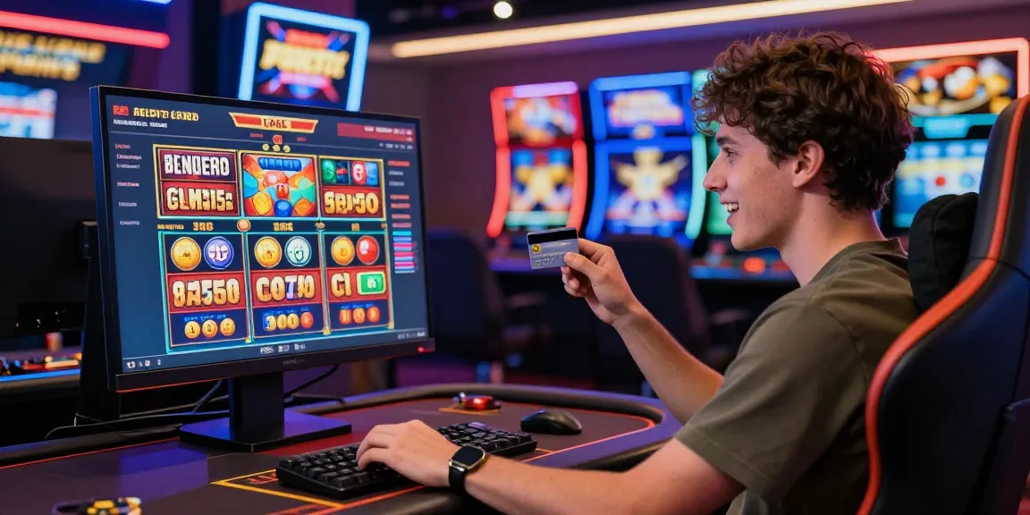 Engaging scene at uk credit card casinos showcasing player enjoying various gaming options and vibrant atmosphere.